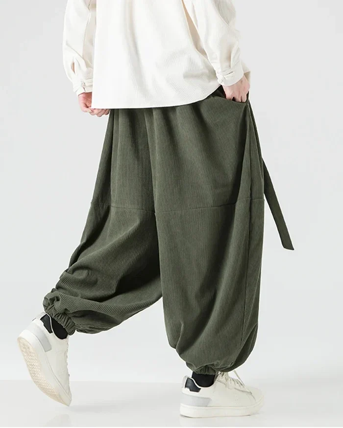 Corduroy Harem Pants "Toshima" - Image 4