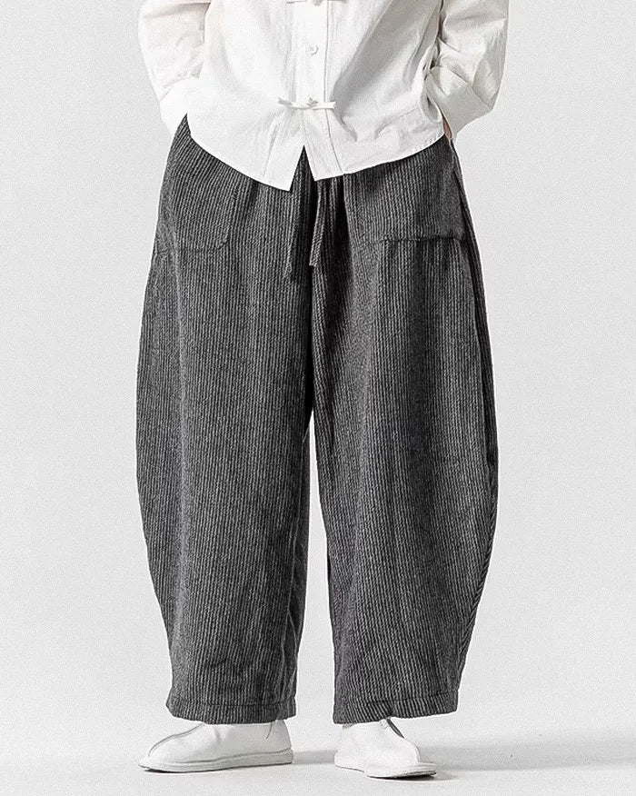 Corduroy pants wide leg "Okaichi" - Image 3