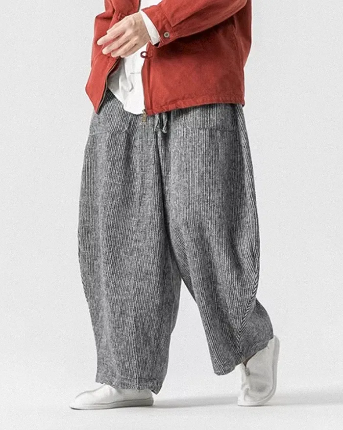Corduroy pants wide leg "Okaichi" - Image 4