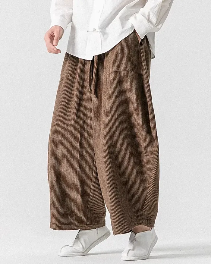 Corduroy pants wide leg "Okaichi" - Image 5