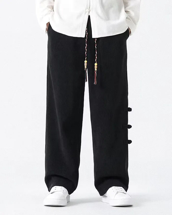 Corduroy wide leg pants "Kyotabe" - Image 10