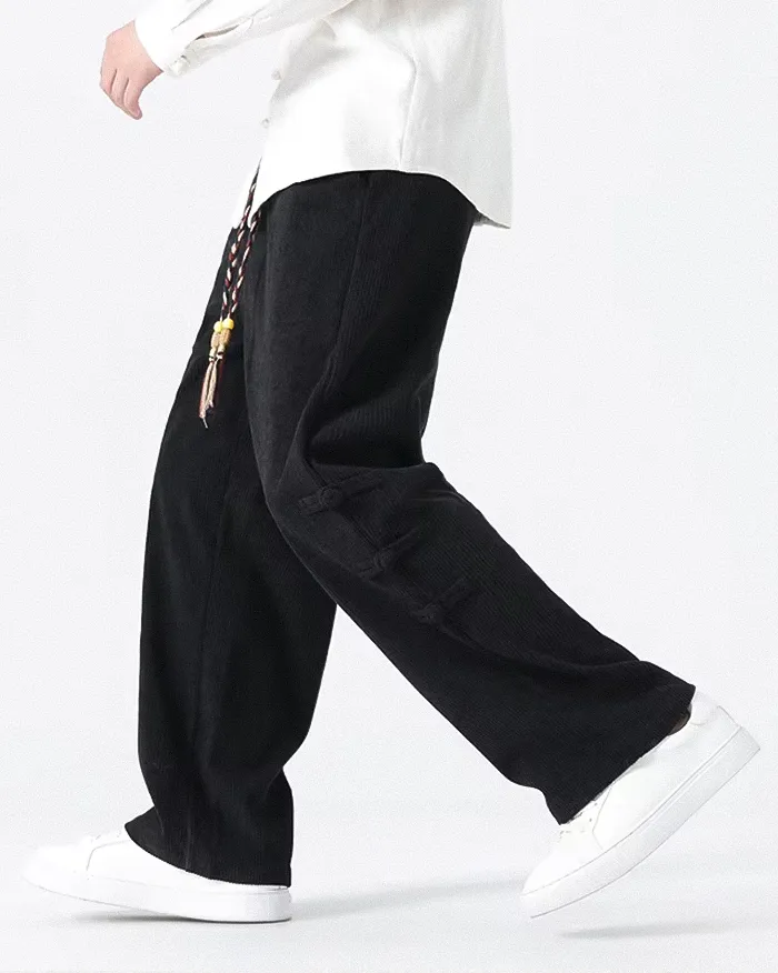 Corduroy wide leg pants "Kyotabe" - Image 2
