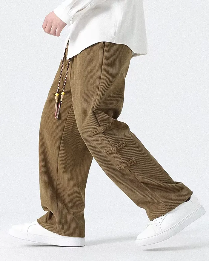 Corduroy wide leg pants "Kyotabe" - Image 3
