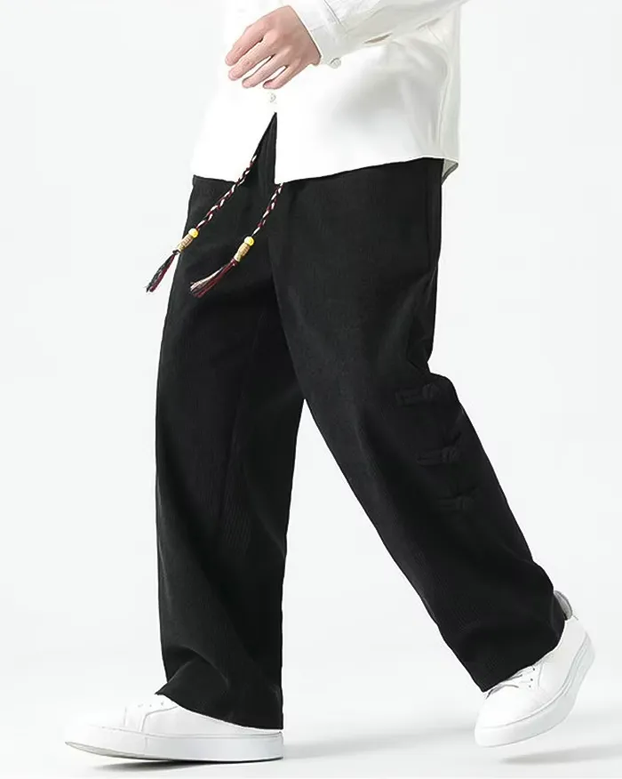 Corduroy wide leg pants "Kyotabe" - Image 4