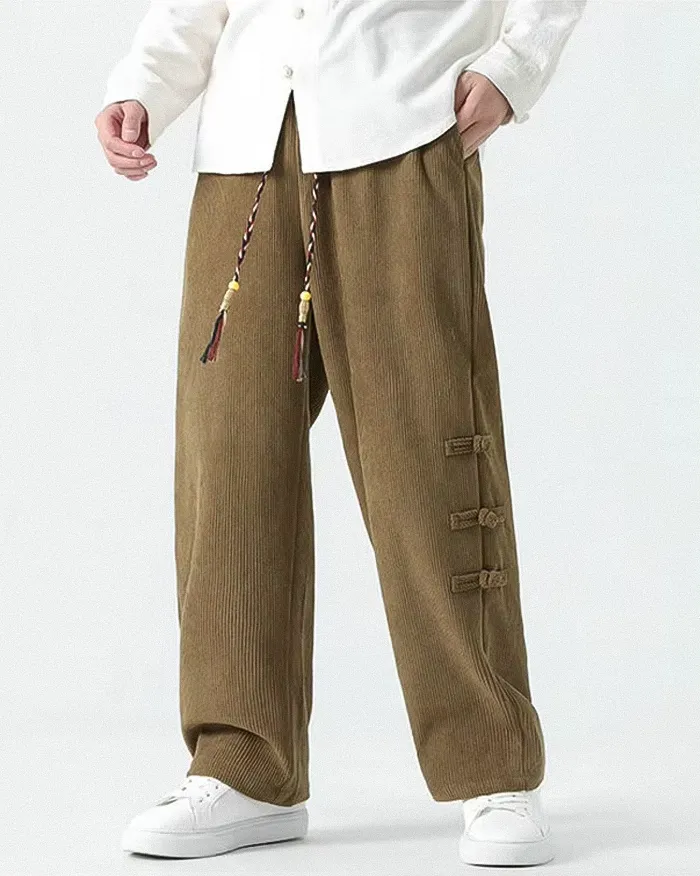 Corduroy wide leg pants "Kyotabe" - Image 6