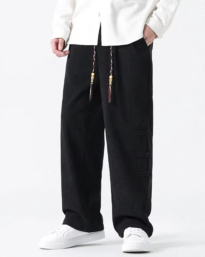 Corduroy wide leg pants "Kyotabe" - Image 7