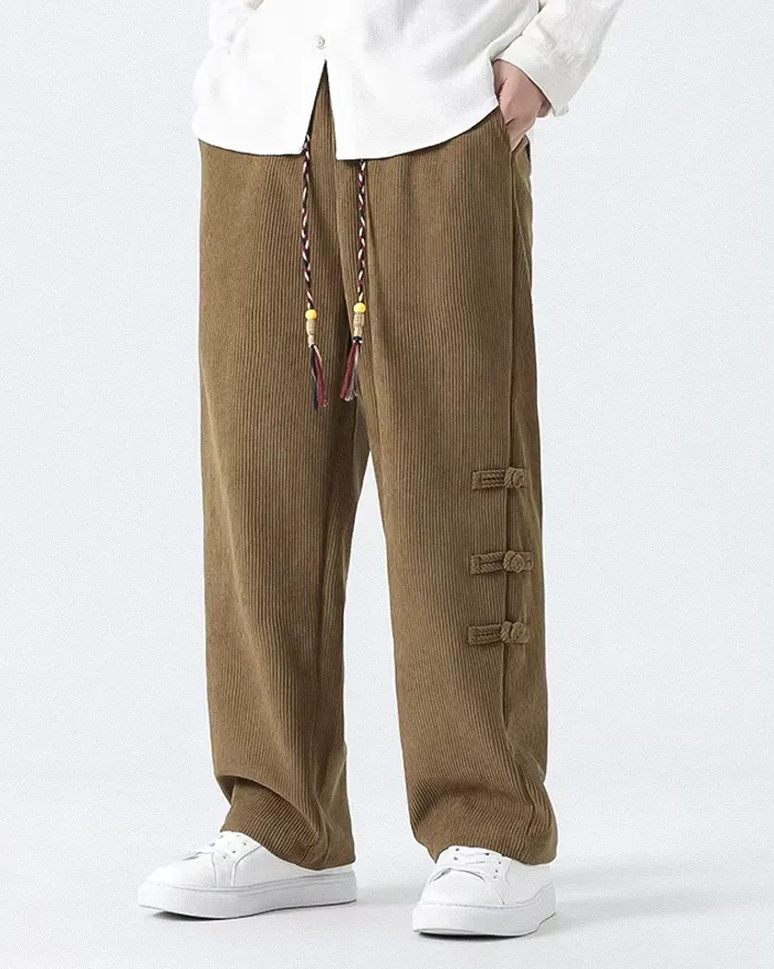 Corduroy wide leg pants "Kyotabe" - Image 8