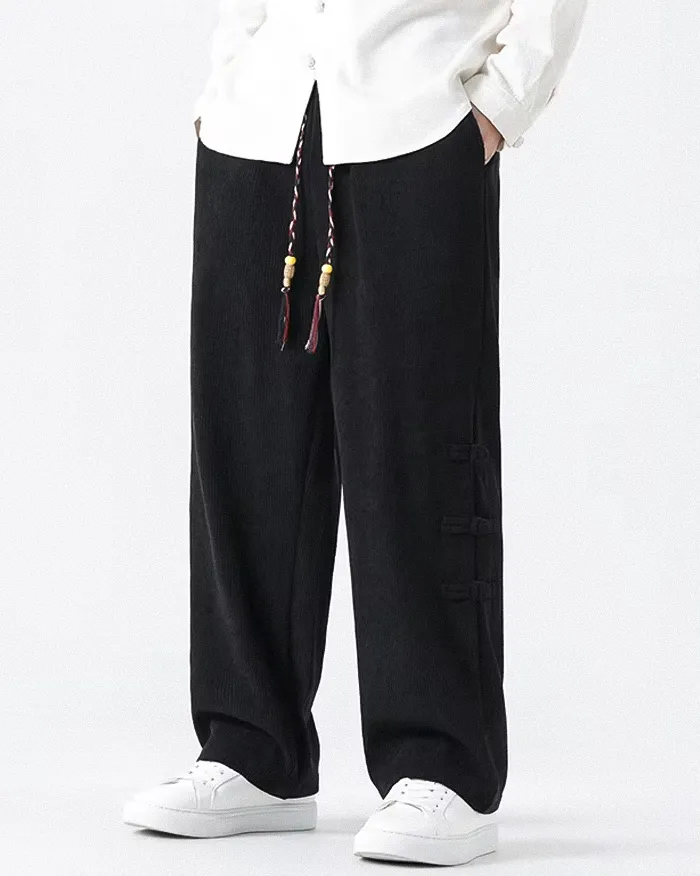 Corduroy wide leg pants "Kyotabe" - Image 9
