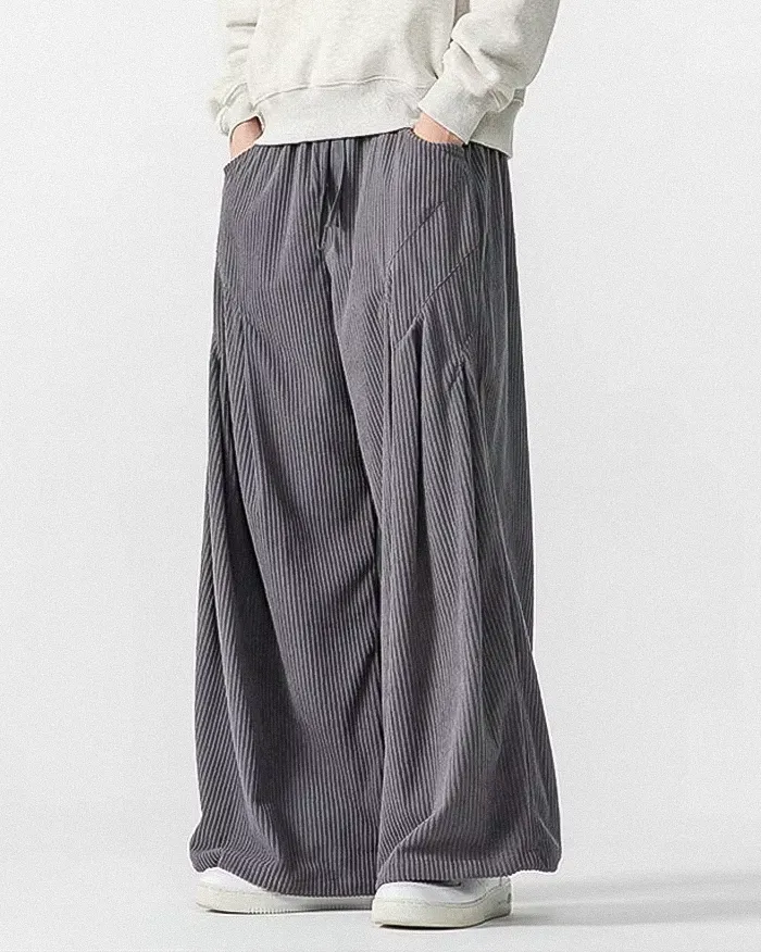 Corduroy wide pants "Zugawa" - Image 11