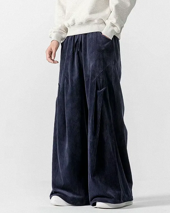 Corduroy wide pants "Zugawa" - Image 12