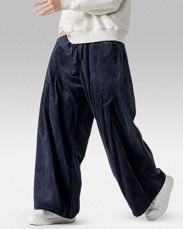 Corduroy wide pants "Zugawa" - Image 3