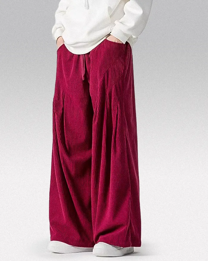 Corduroy wide pants "Zugawa" - Image 4