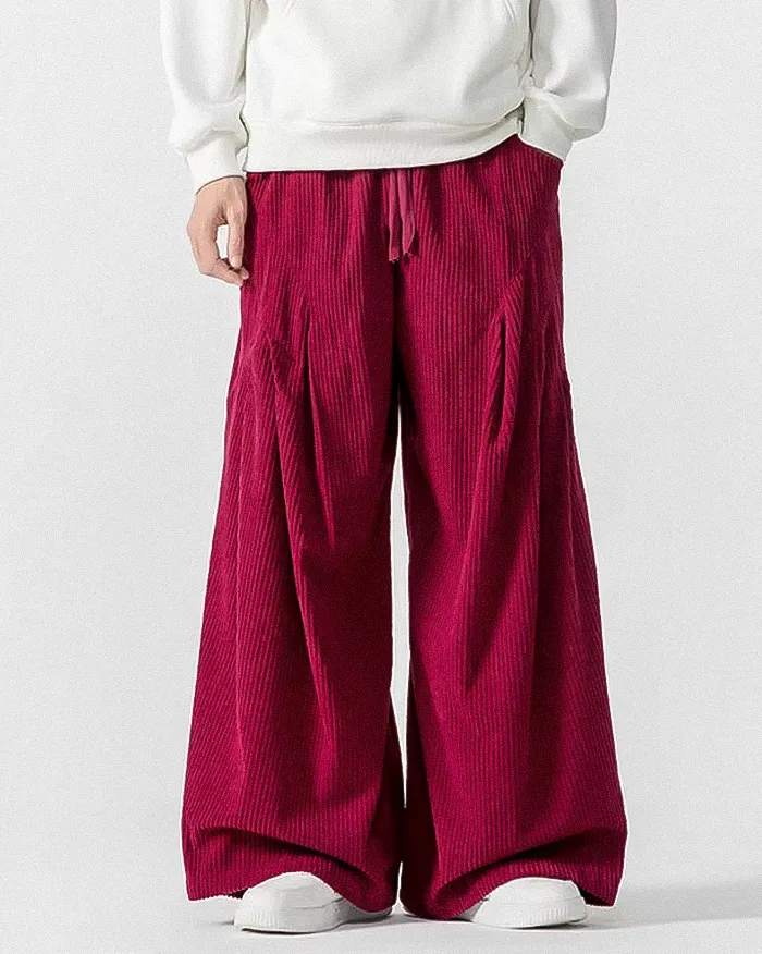 Corduroy wide pants "Zugawa" - Image 9