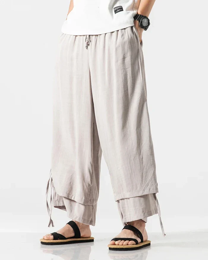 Cotton hakama pants "Tsuruga" - Image 10