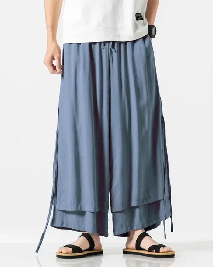 Cotton hakama pants "Tsuruga" - Image 3