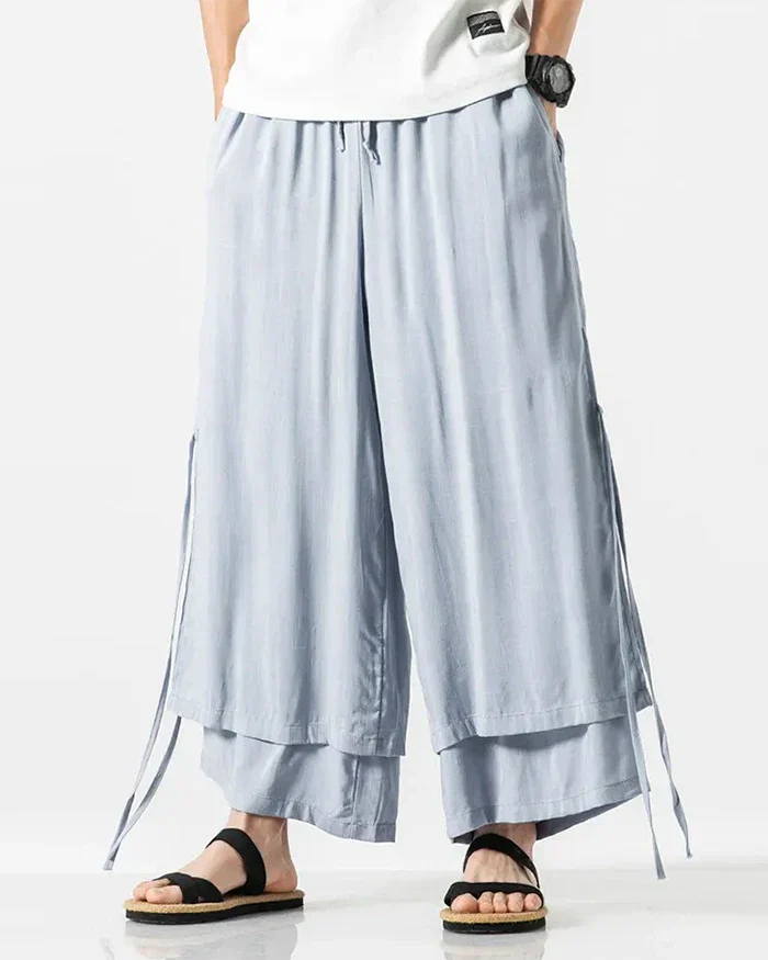 Cotton hakama pants "Tsuruga" - Image 4