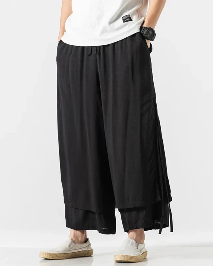 Cotton hakama pants "Tsuruga" - Image 8