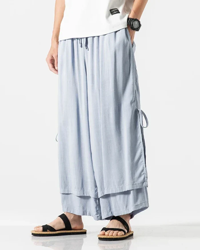Cotton hakama pants "Tsuruga" - Image 9
