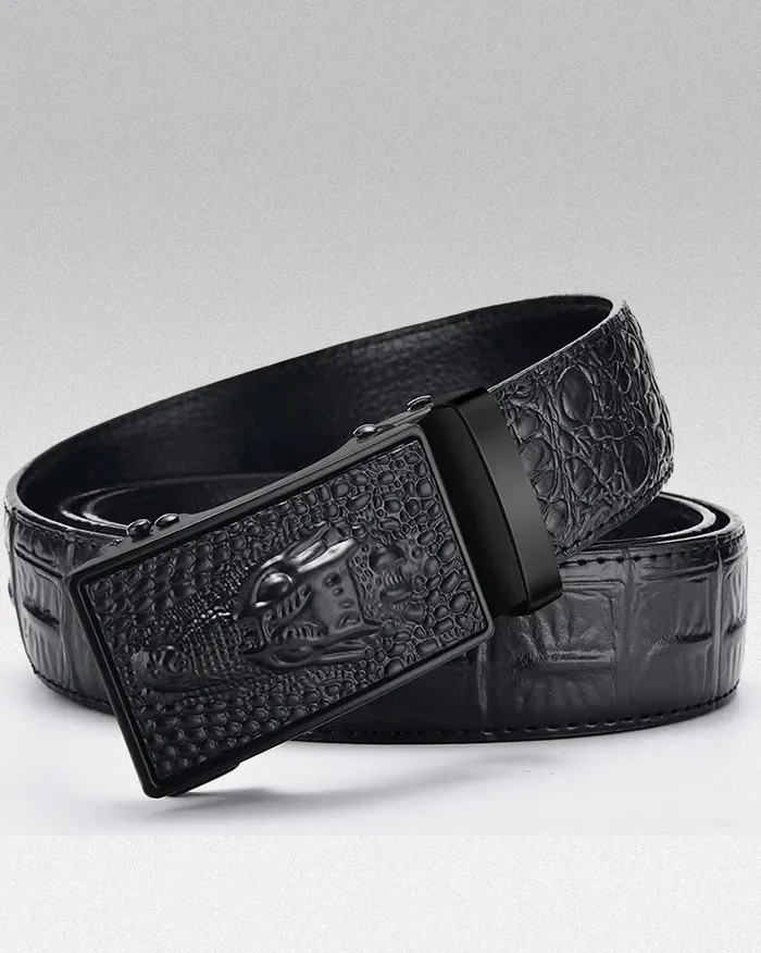 Crocodile Pattern belt "Ina" - Image 3