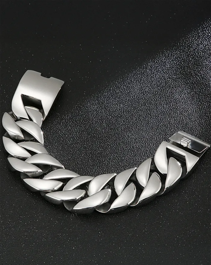 Cuban link bracelet men "Phantom" - Image 3