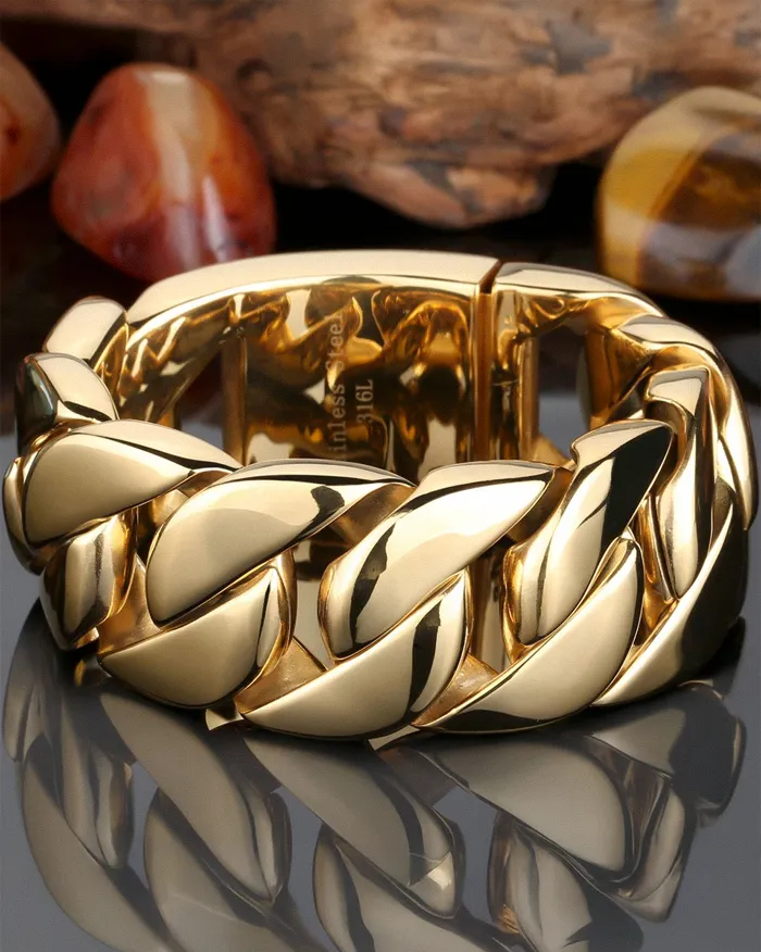 Cuban link bracelet men "Phantom" - Image 4