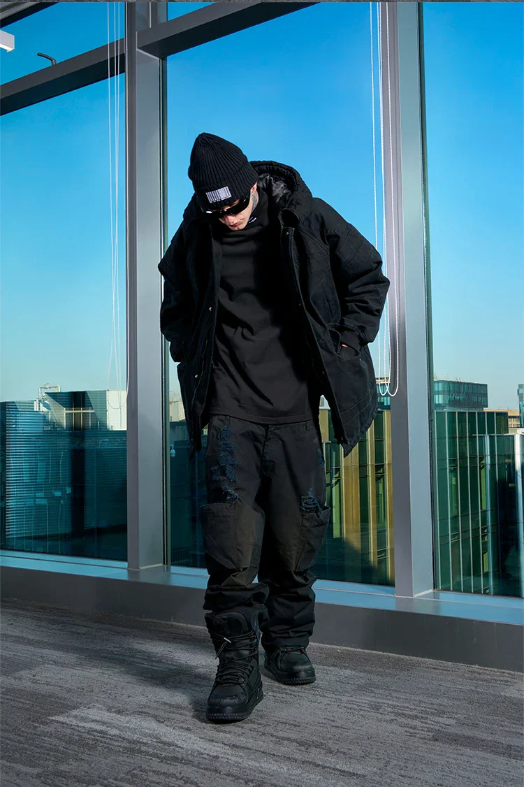 Cyberpunk black pants "Kaichi" - Image 12