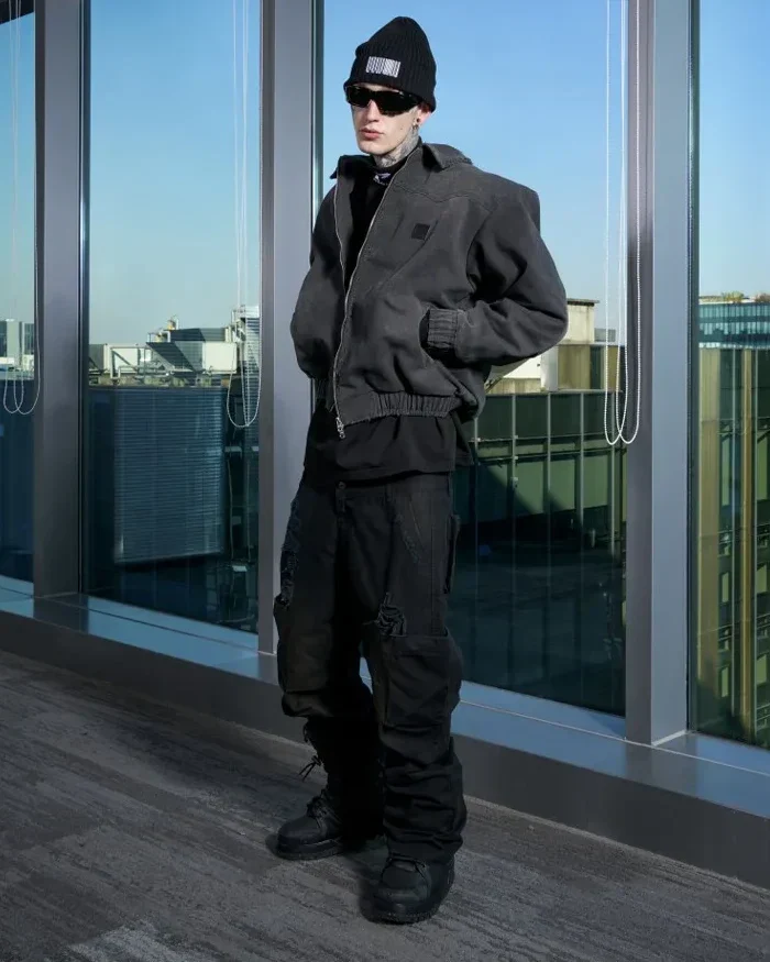 Cyberpunk black pants "Kaichi" - Image 4