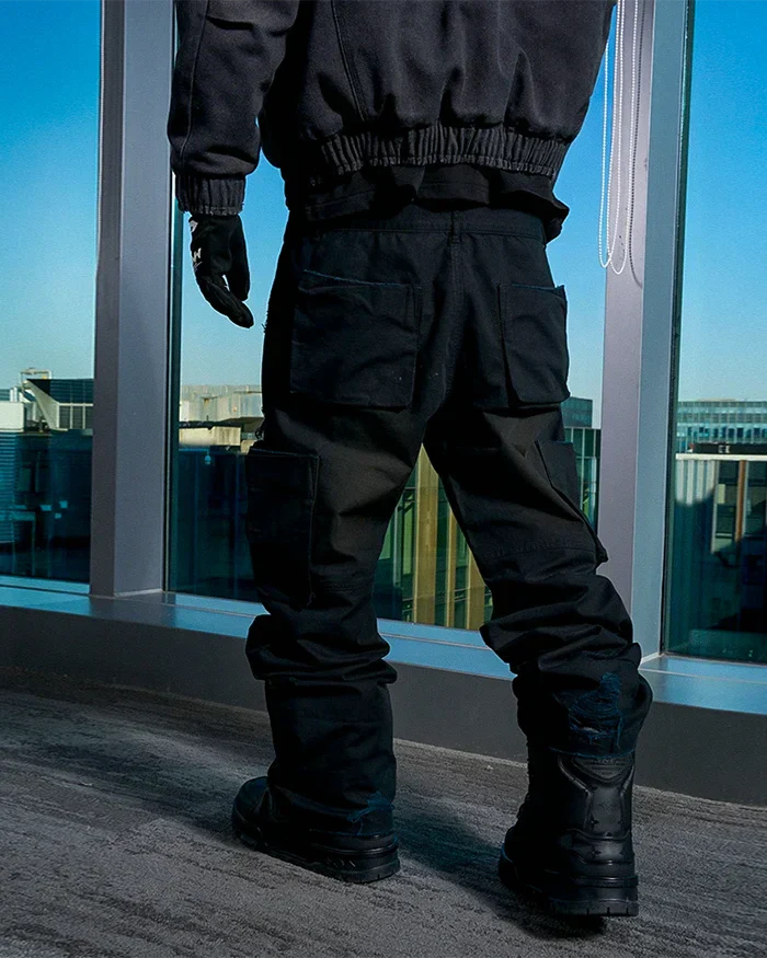Cyberpunk black pants "Kaichi" - Image 5