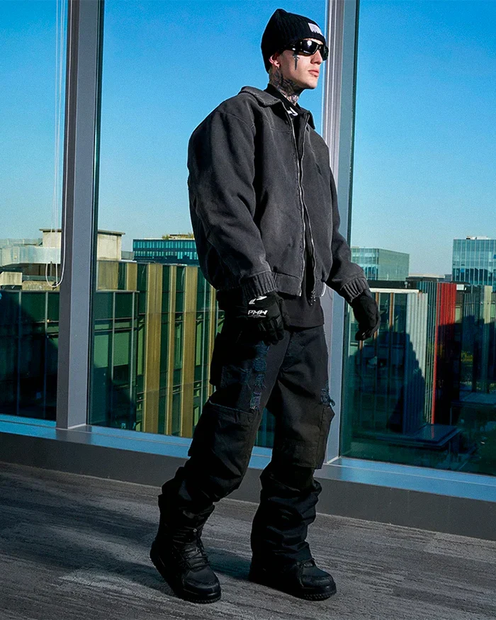Cyberpunk black pants "Kaichi" - Image 8