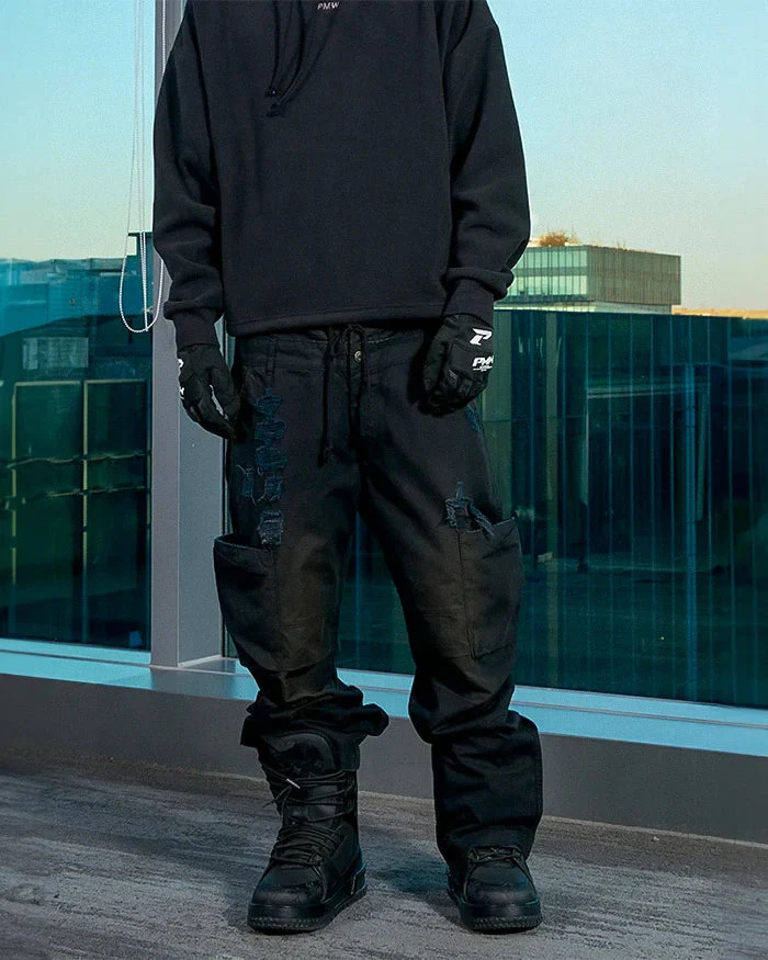 Cyberpunk black pants "Kaichi" - Image 9