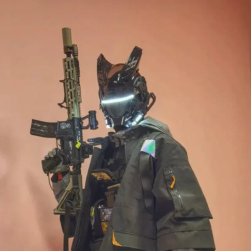 Cyberpunk Helmet "Sukabe" - Image 5