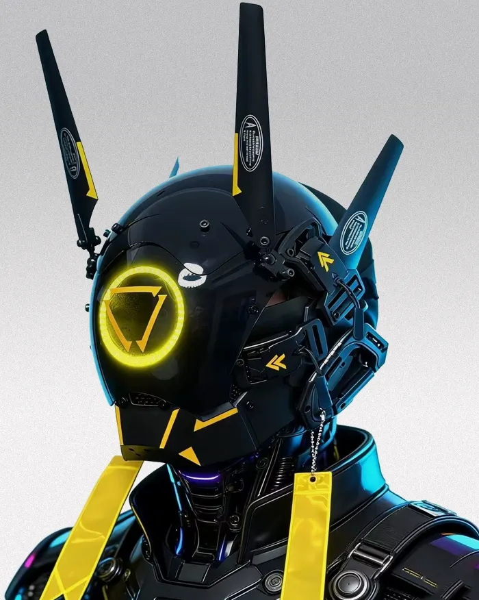 Cyberpunk Helmet "Tsukuba" - Image 3