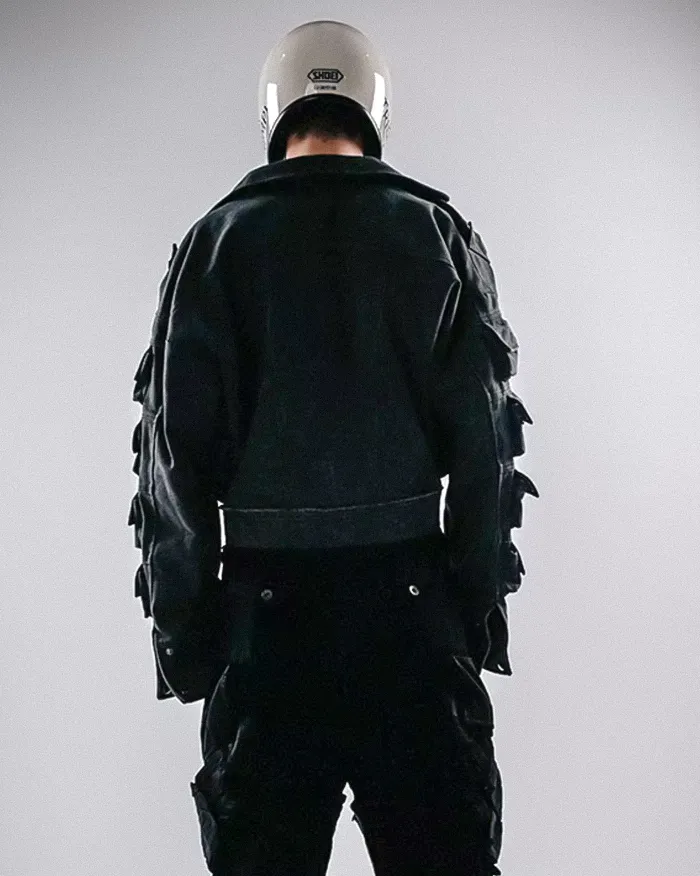 Cyberpunk jean jacket "Nanako" - Image 10