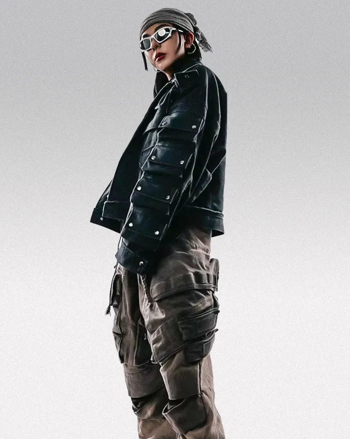 Cyberpunk jean jacket "Nanako" - Image 13