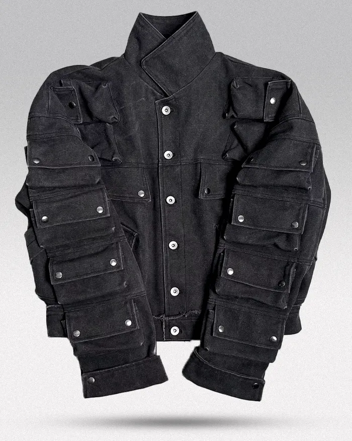 Cyberpunk jean jacket "Nanako" - Image 14