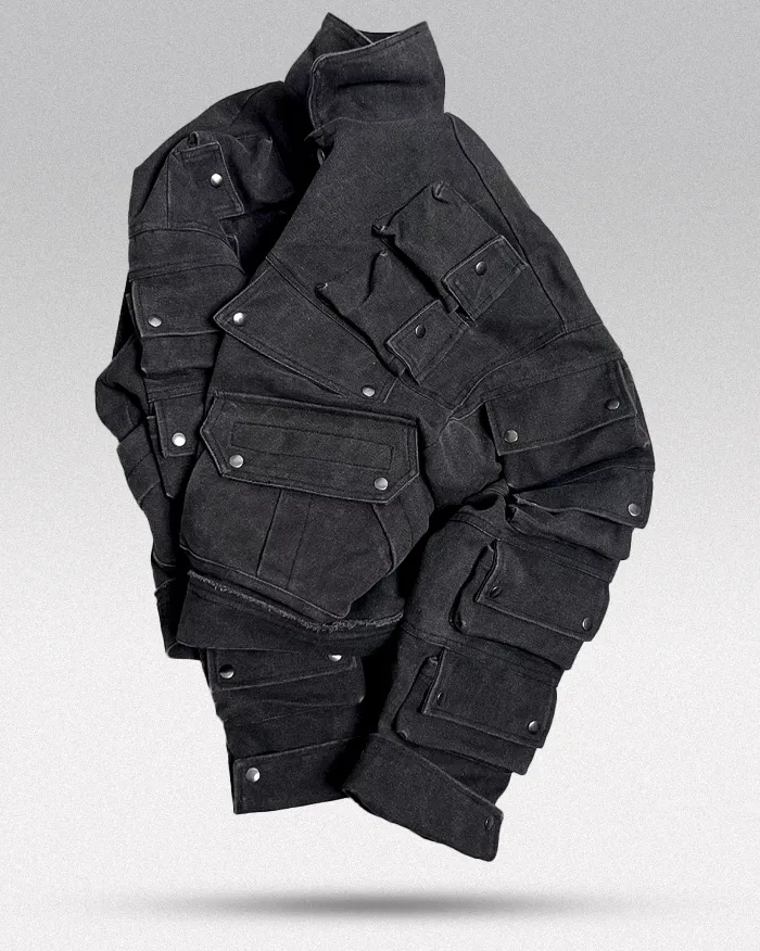 Cyberpunk jean jacket "Nanako" - Image 15