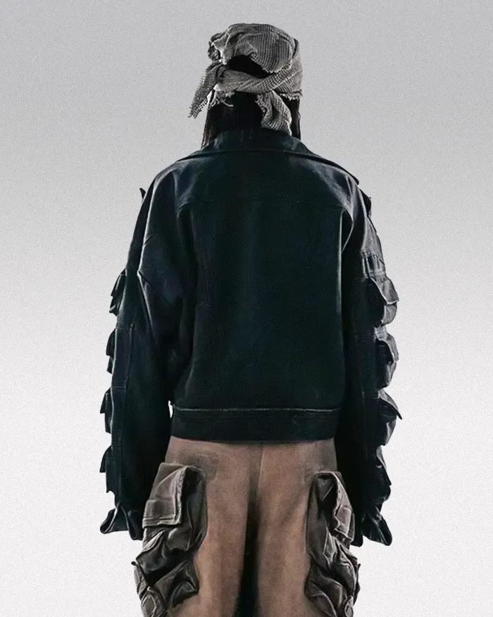 Cyberpunk jean jacket "Nanako" - Image 7