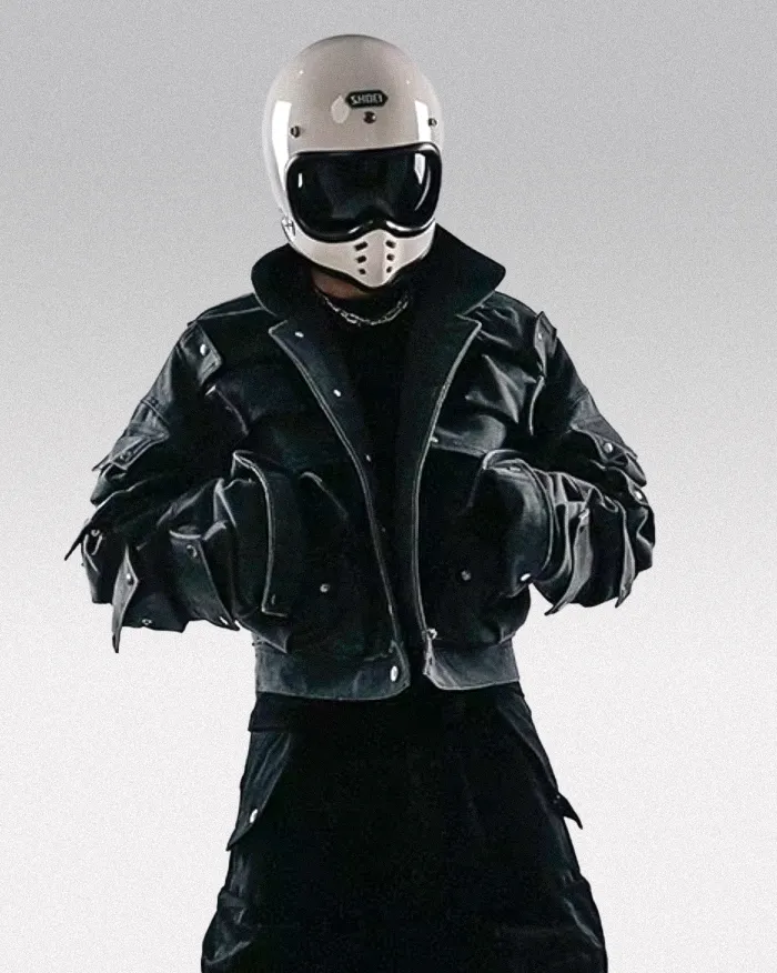Cyberpunk jean jacket "Nanako" - Image 8