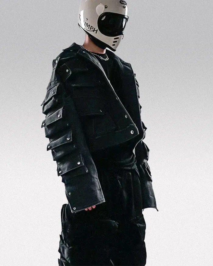 Cyberpunk jean jacket "Nanako" - Image 9