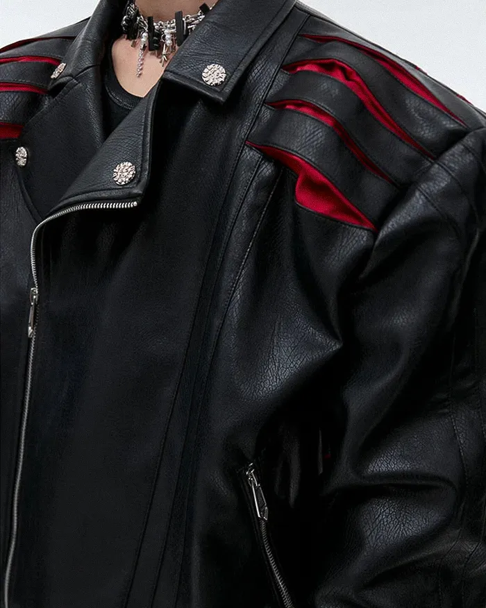 Cyberpunk leather jacket "Ragawa" - Image 11