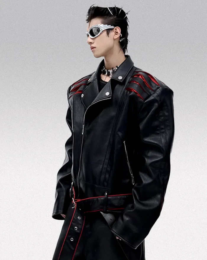 Cyberpunk leather jacket "Ragawa" - Image 2