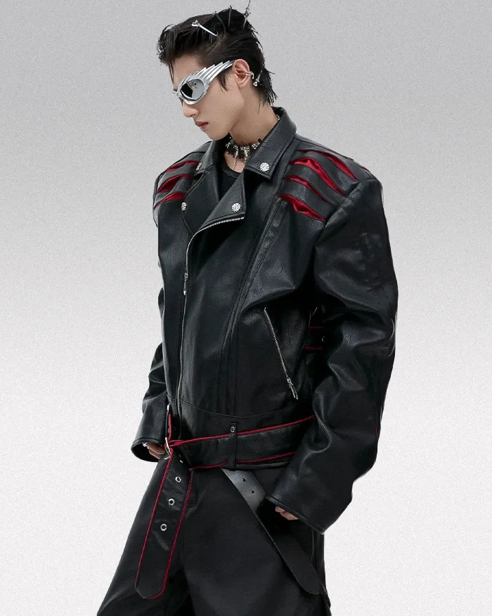 Cyberpunk leather jacket "Ragawa" - Image 3