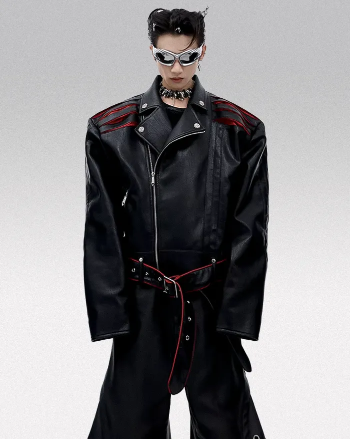Cyberpunk leather jacket "Ragawa" - Image 7