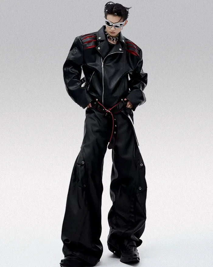 Cyberpunk leather jacket "Ragawa" - Image 8