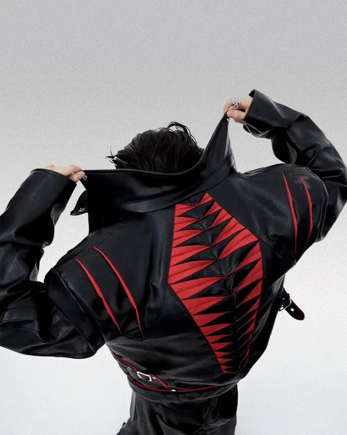Cyberpunk leather jacket "Ragawa" - Image 9