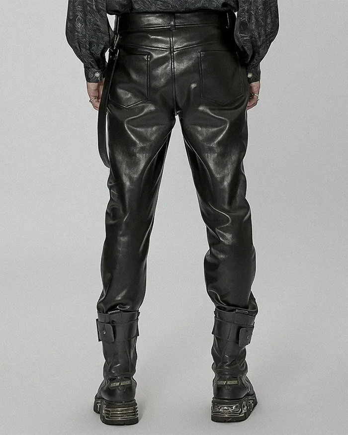 Cyberpunk leather pants "Rumo" - Image 3