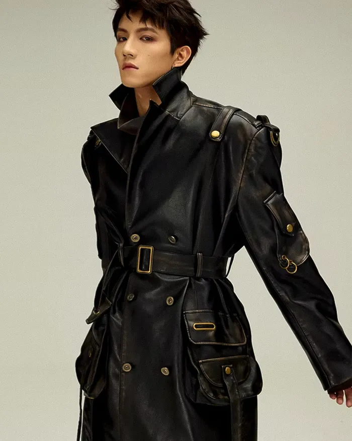 Cyberpunk trench coat "Kamirai" - Image 15