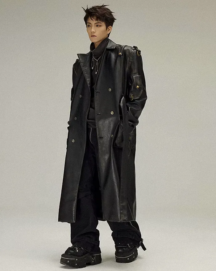 Cyberpunk trench coat "Kamirai" - Image 17