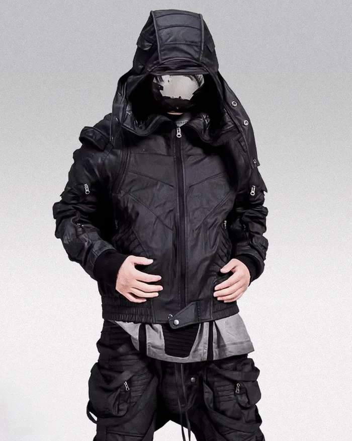 Cyberpunk Waxed jacket "Chiura" - Image 14