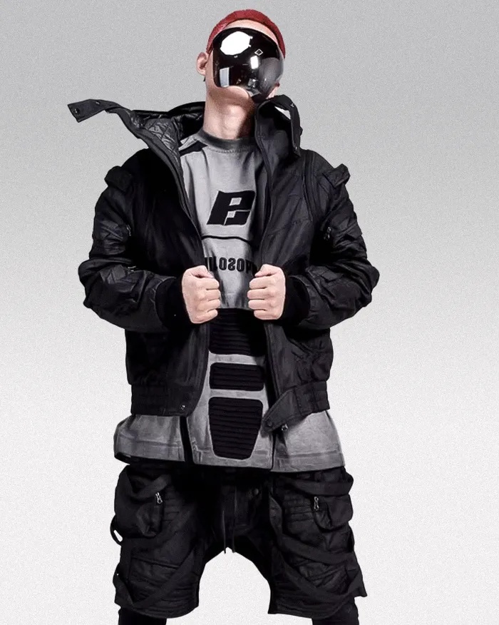 Cyberpunk Waxed jacket "Chiura" - Image 15